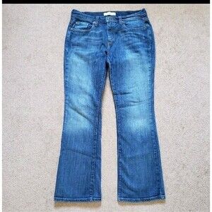 Vintage Y2k Levi's 515 Boot Cut Flare Flap Beaded Pockets Med Wash Women's 8 S